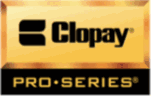 Clopay Pro Series logo — RockSolid Garage Door is an authorized Clopay dealer and installer